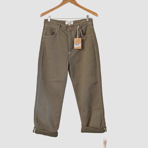 Reformation Denim - Reformation Jeans Size 30 Cowboy High Rise Straight Jeans Kalamata Green NWT